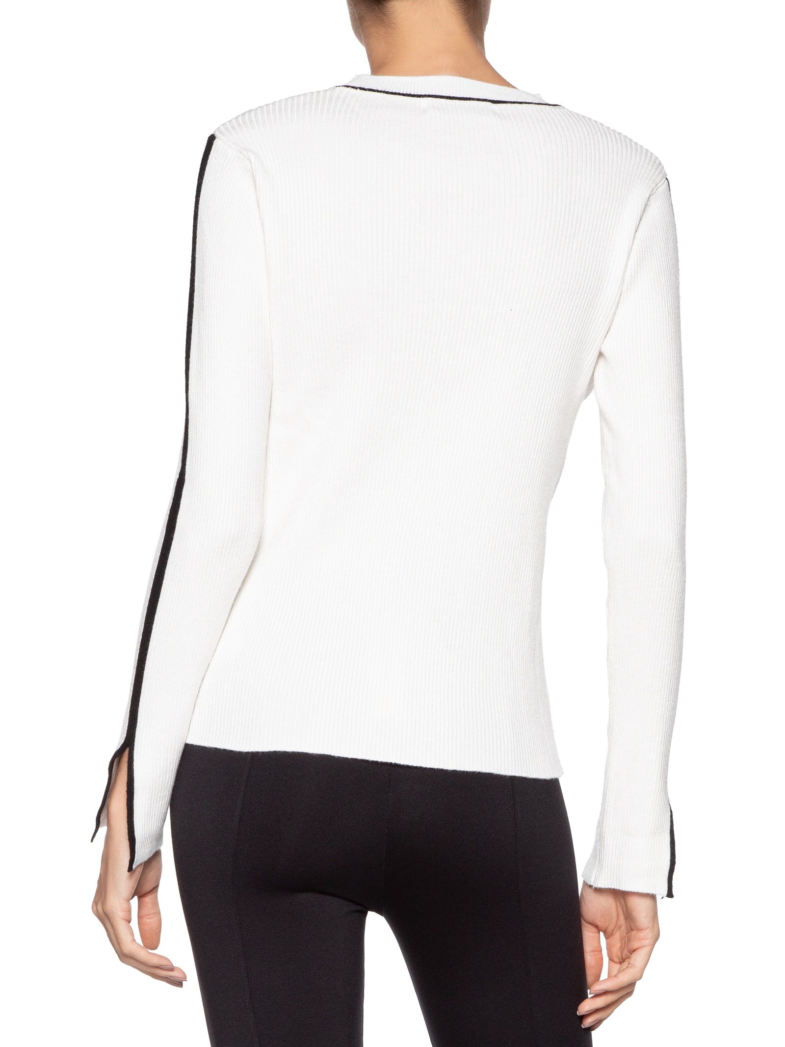 Blusa Feminina Manga Longa Em Tricot Off White '2Essential