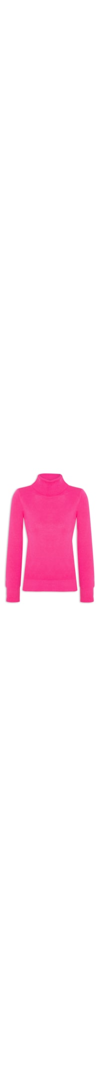 Blusa Feminina Manga Longa Em Tricot - Rosa