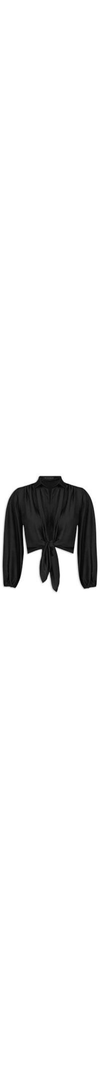 Blusa Feminina Manga Longa Erica - Preto