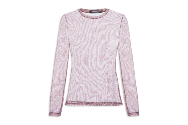 Blusa Feminina Manga Longa Estampa Violet - Roxo