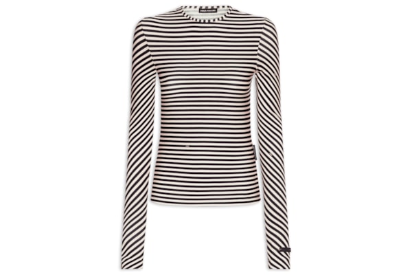 Blusa Feminina Manga Longa Estampada - Azul