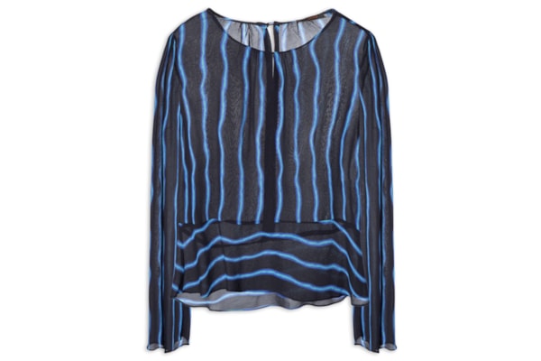 Blusa Feminina Manga Longa Estampada - Preto