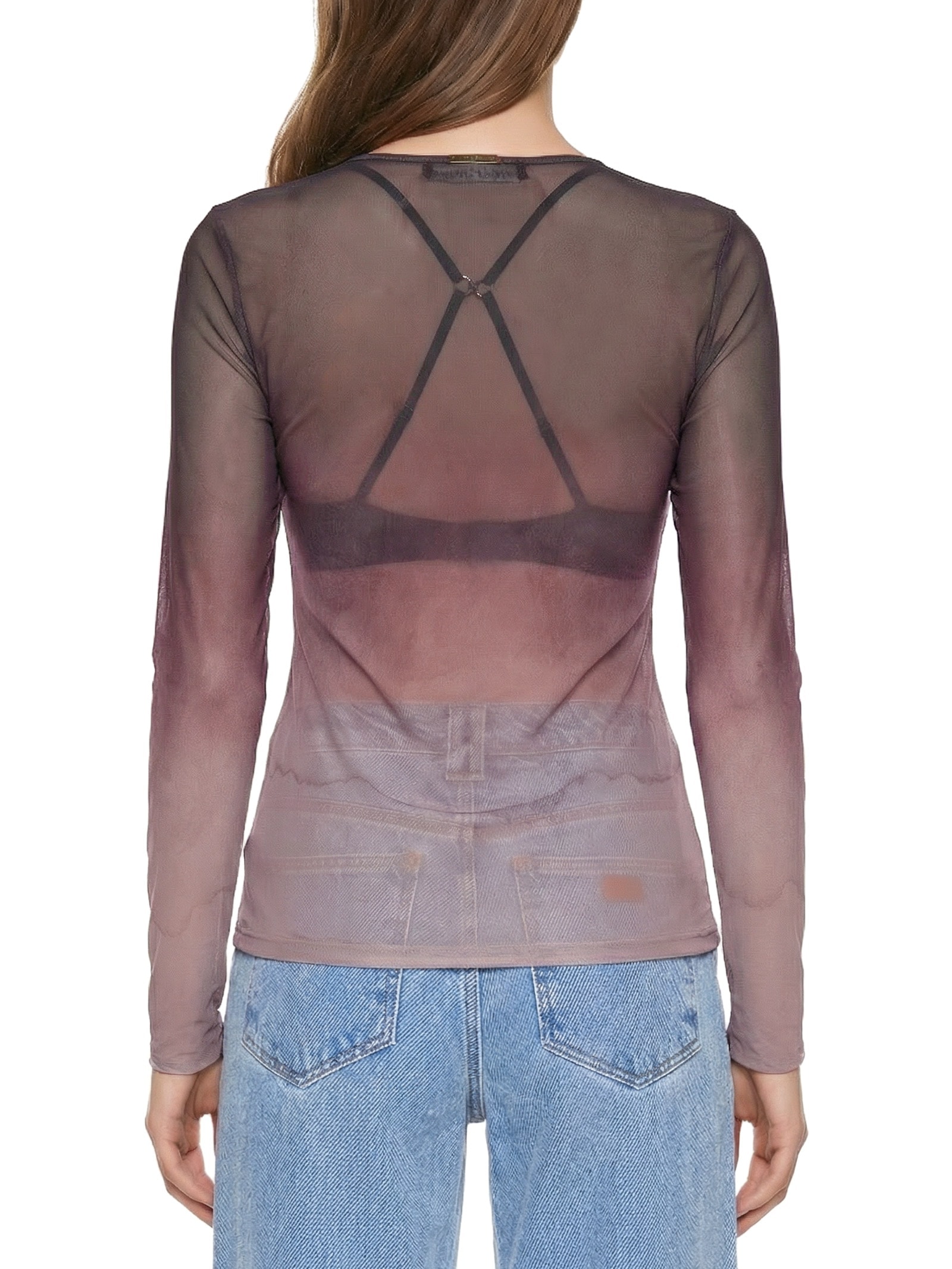 Blusa Feminina Manga Longa Estampada Rosa Lança Perfume