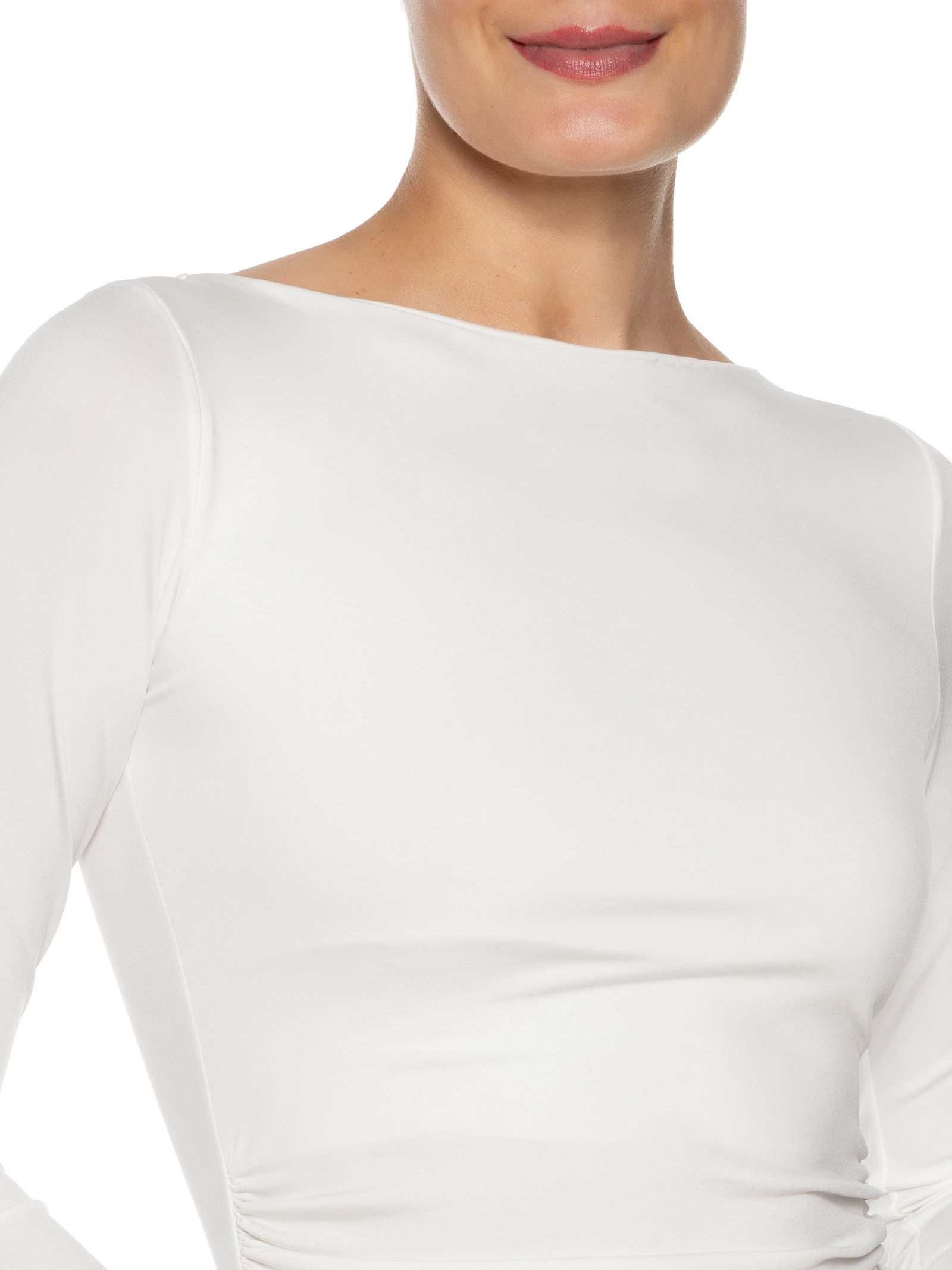 Blusa Feminina Manga Longa Franzida Marrom Market 33