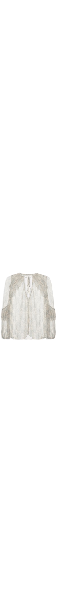 Blusa Feminina Manga Longa Ggt Estampa Melissa - Azul