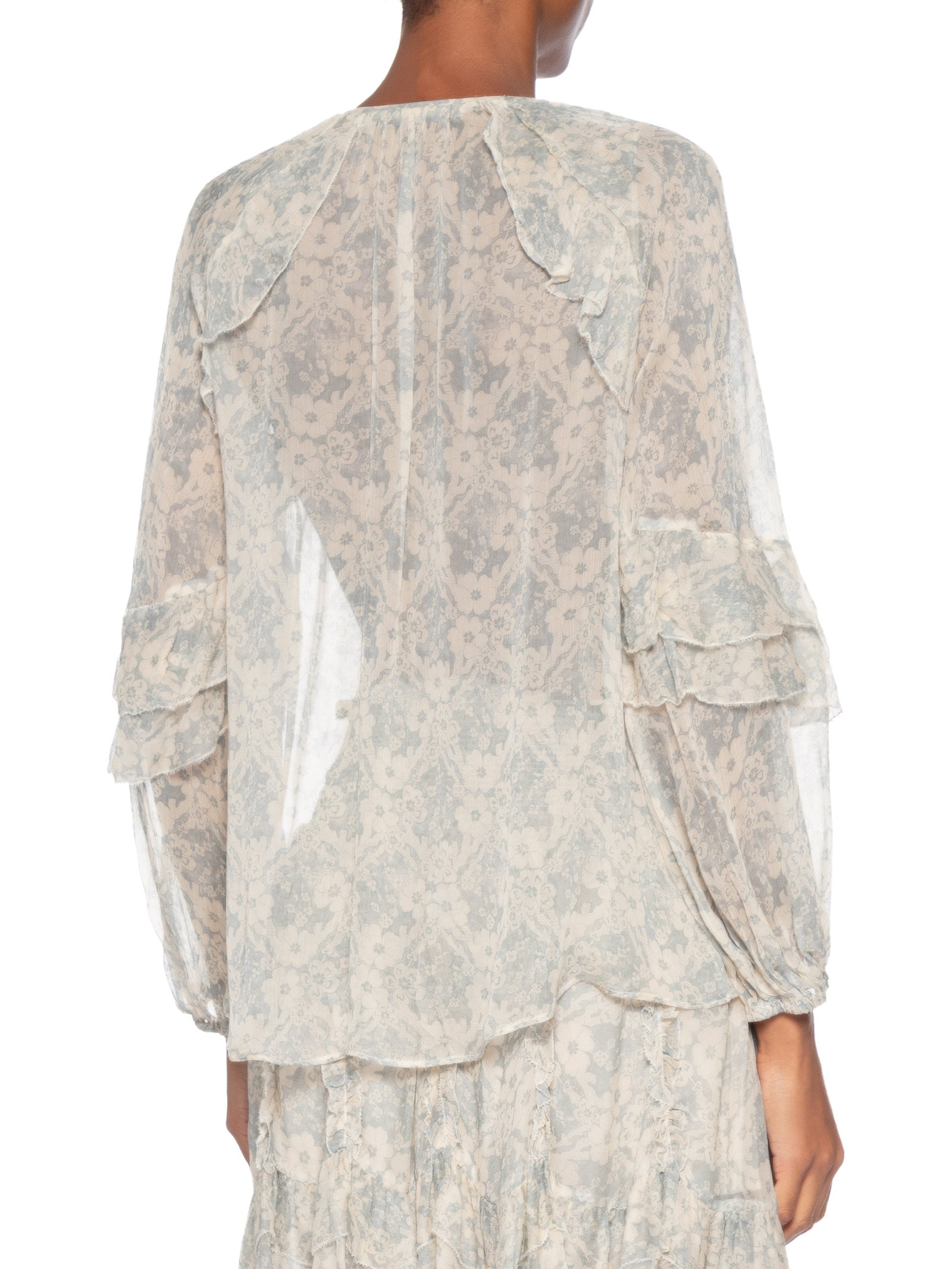 Blusa Feminina Manga Longa Ggt Estampa Melissa Azul Maria Filó