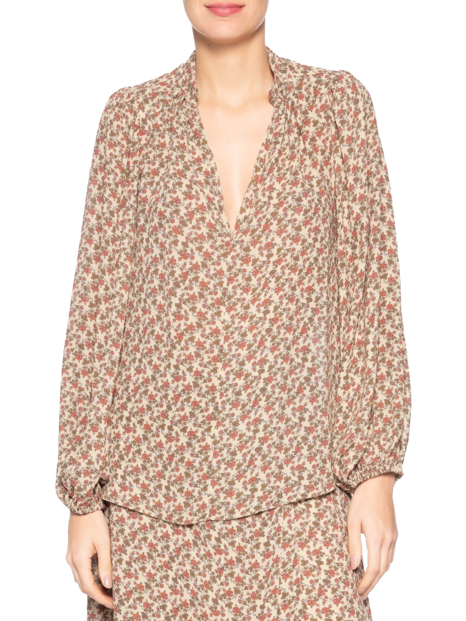 Blusa Feminina Manga Longa GGT Estampa Ticy – Bege Maria Filó