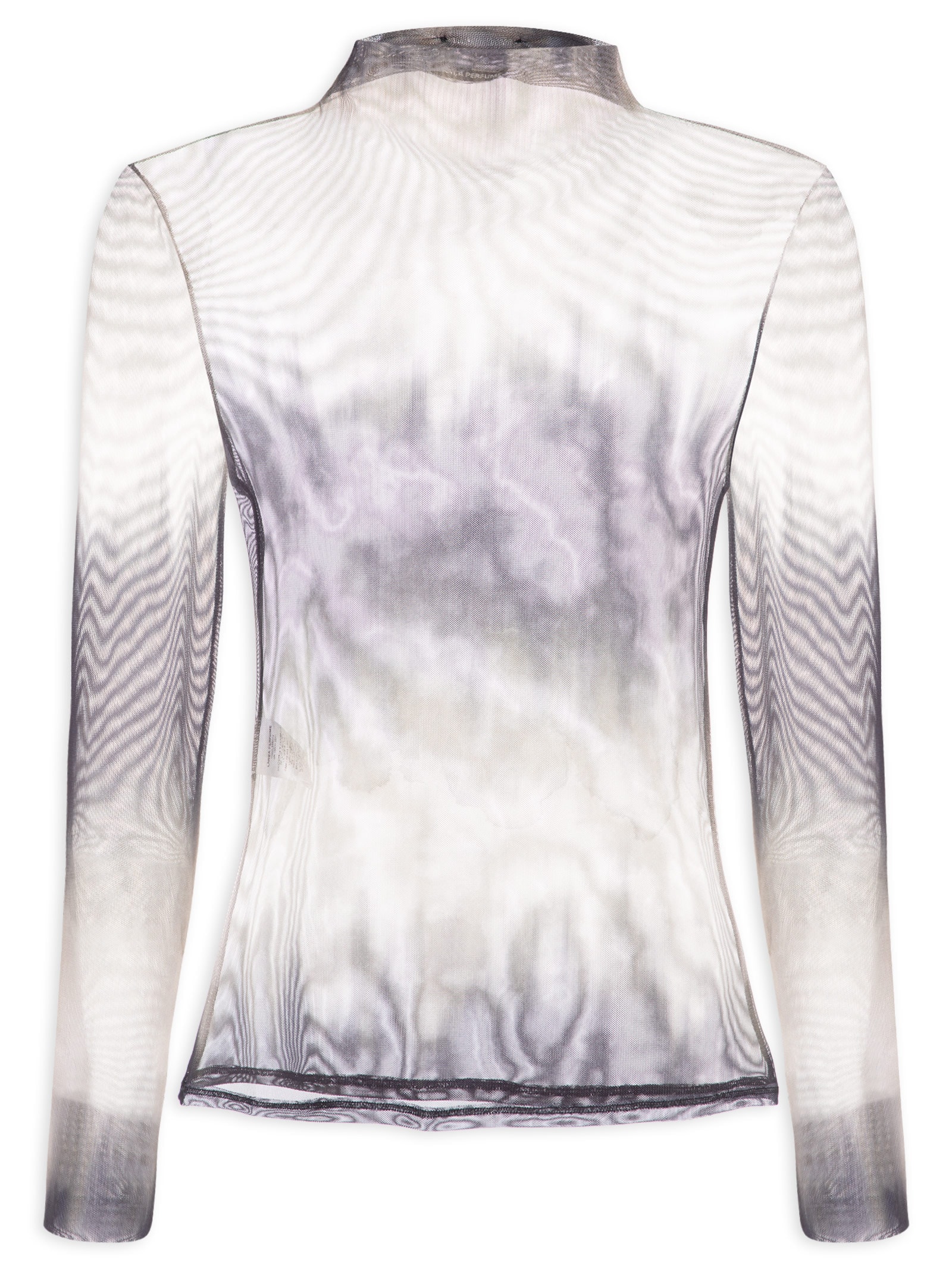 Blusa Feminina Manga Longa Gola Alta Verde Lança Perfume