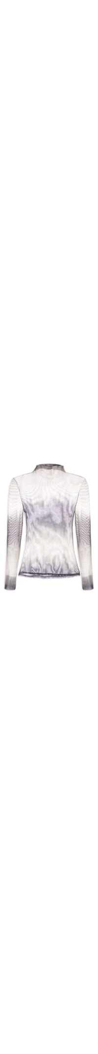 Blusa Feminina Manga Longa Gola Alta - Verde