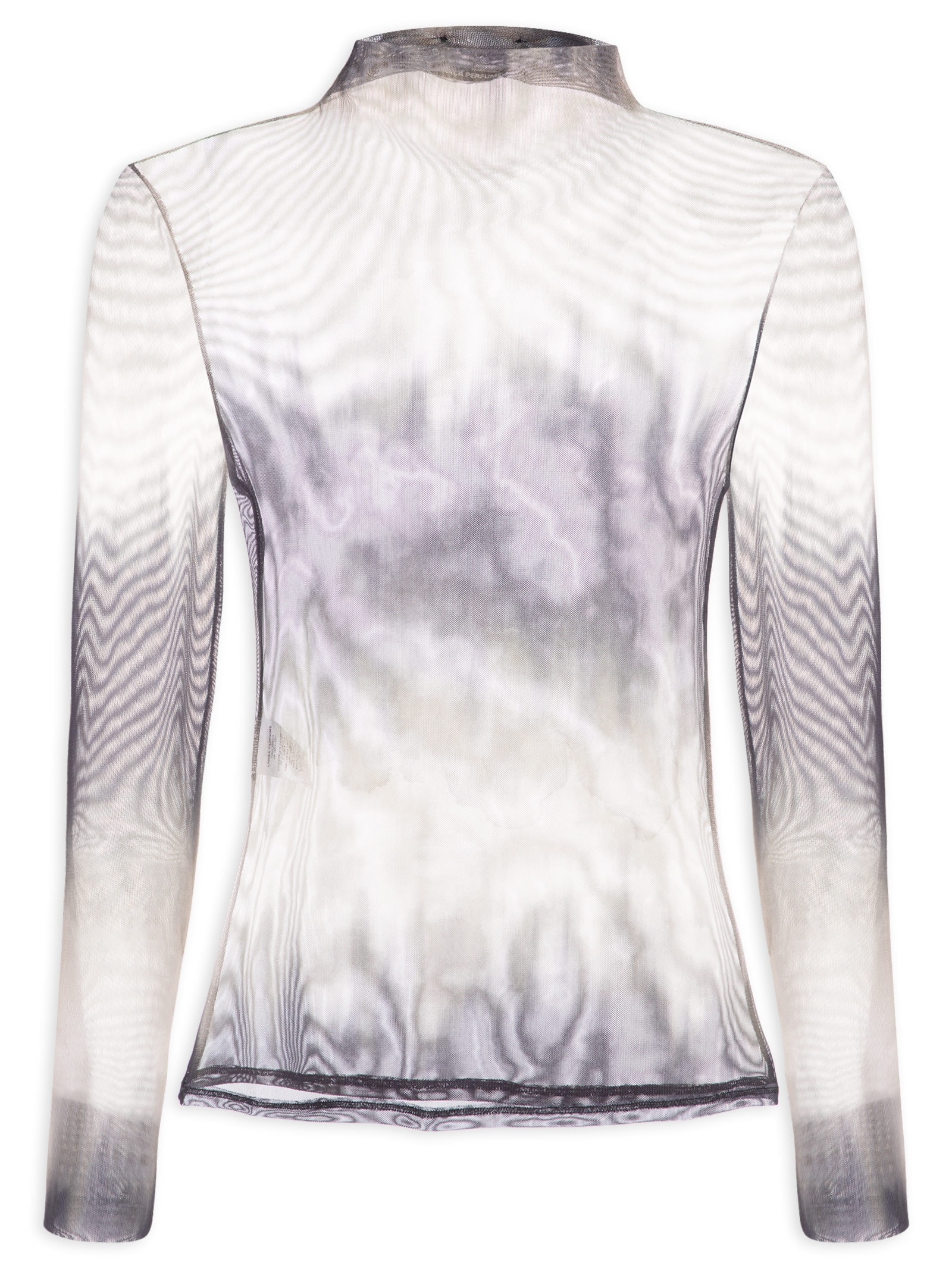 Blusa Feminina Manga Longa Gola Alta Verde Lança Perfume