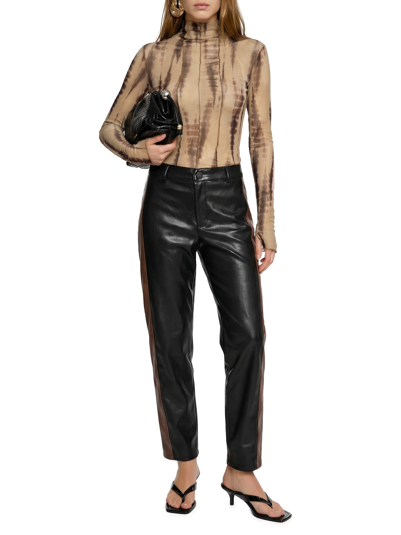 Blusa Feminina Manga Longa Gola Rolê Marrom My Favorite