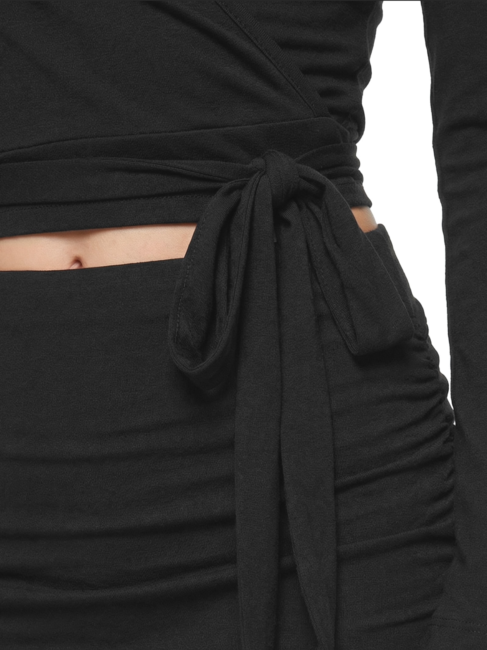 Blusa Feminina Manga Longa Lisa Preto Body For Sure