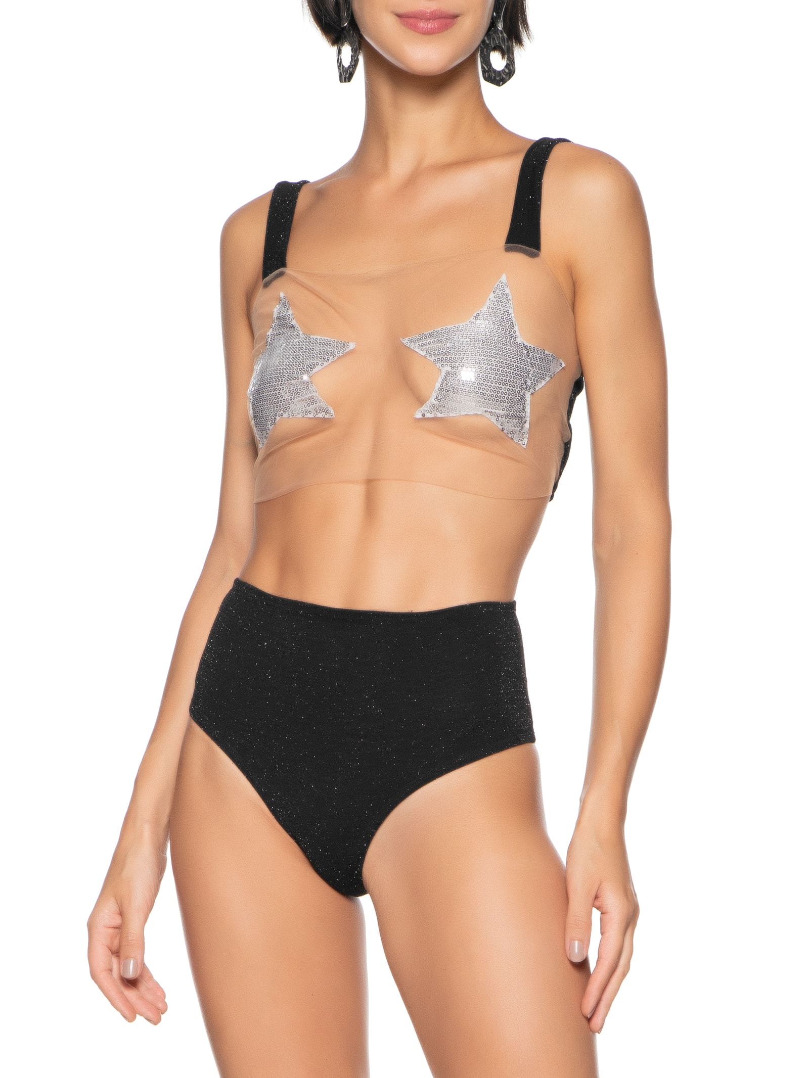 Blusa Feminina Manga Longa Malha Basic Prata Carnavália