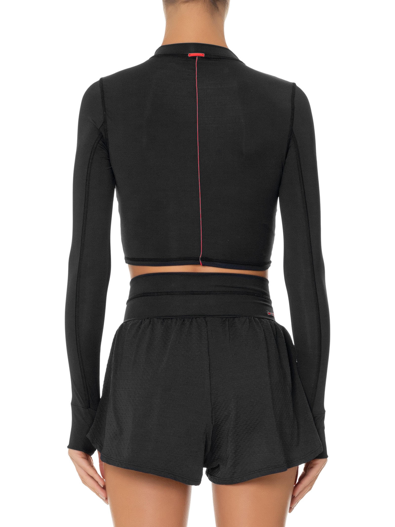 Blusa Feminina Manga Longa Malha Basic Preto  Body For Sure