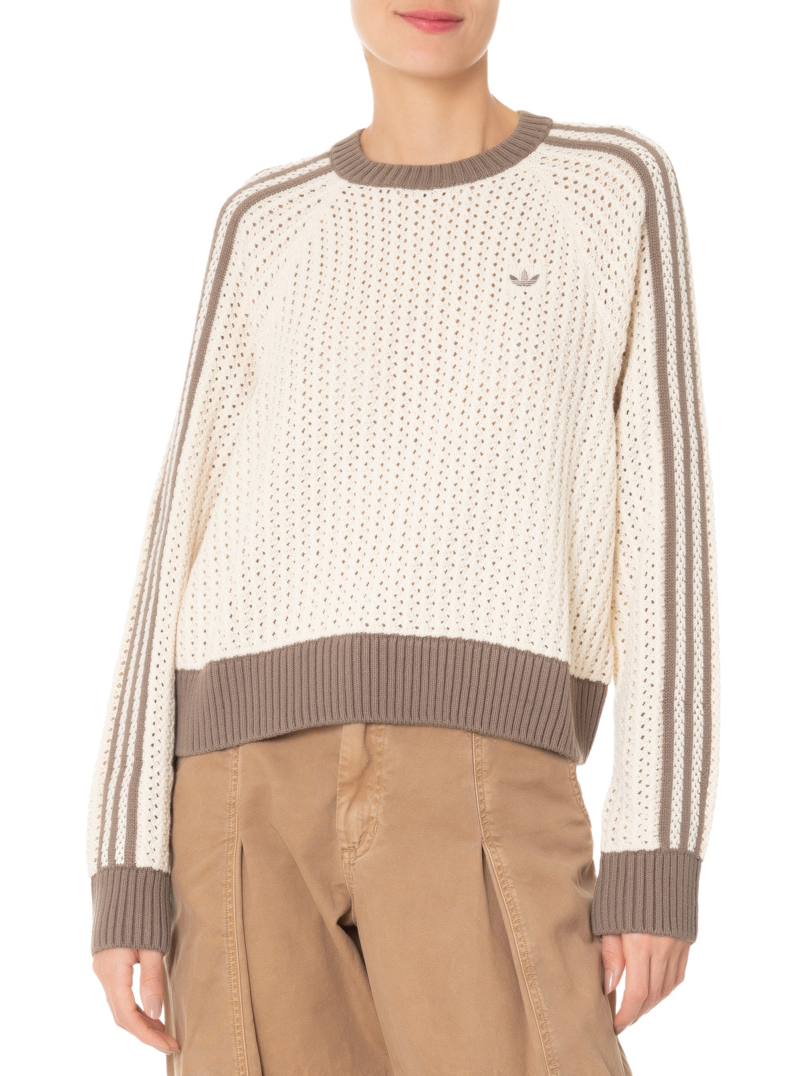 Blusa Feminina Manga Longa Malha Basic Preto  Adidas Originals