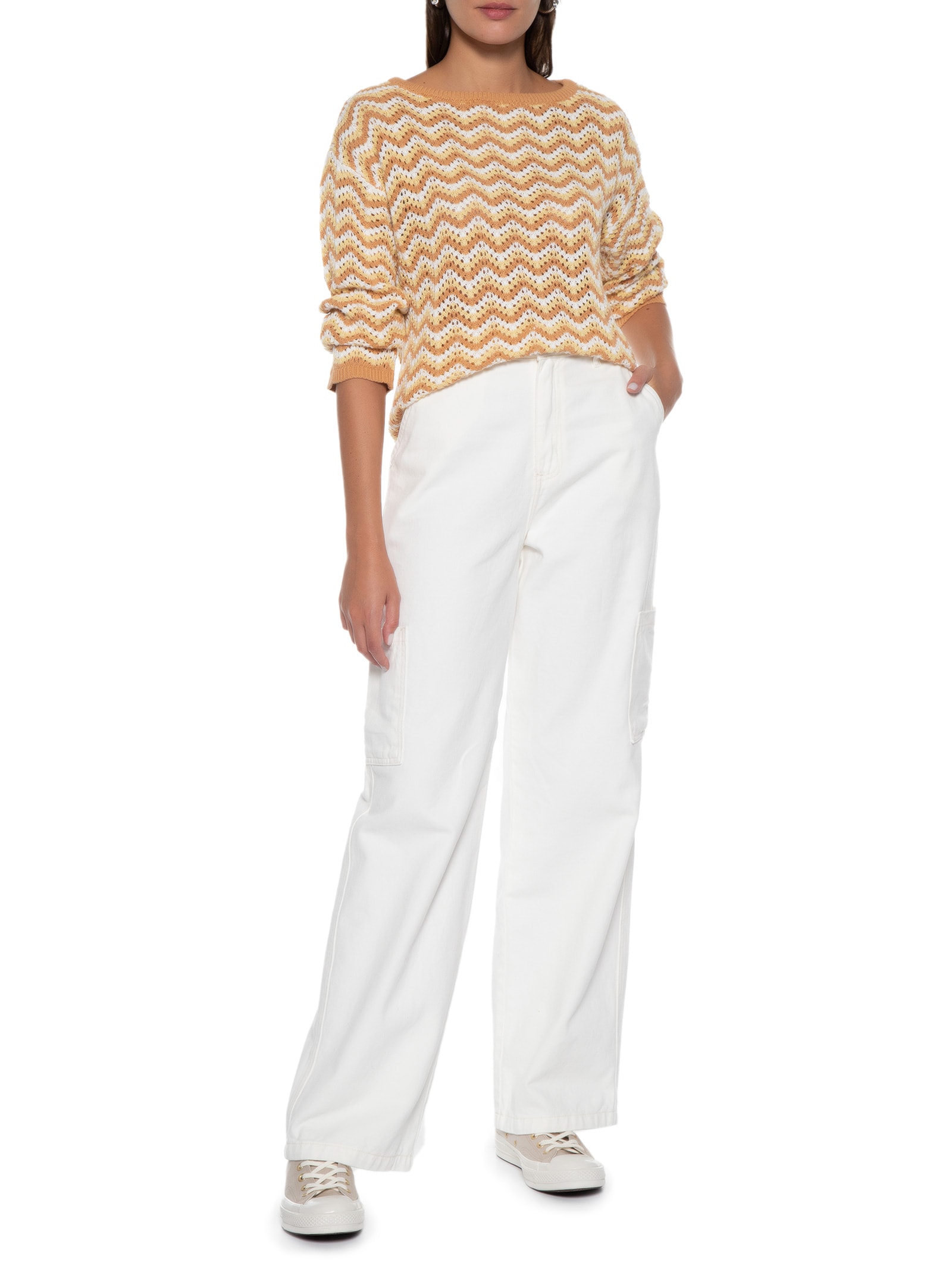 Blusa Feminina Manga Longa Marrom Hering