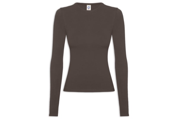 Blusa Feminina Manga Longa - Marrom