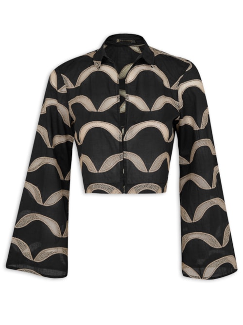 Blusa Feminina Manga Longa Mea – Preto