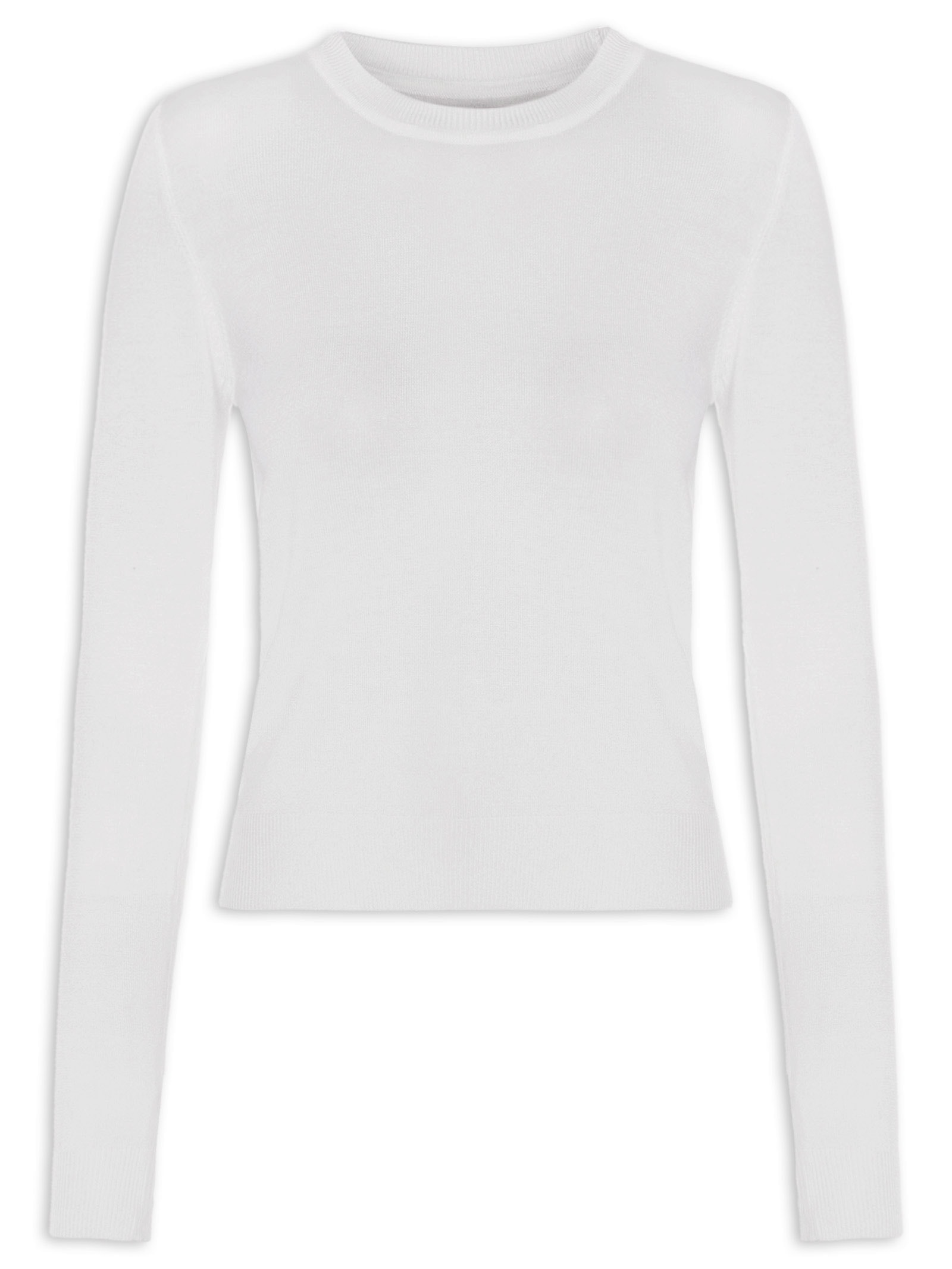 Blusa Feminina Manga Longa Off White Colcci