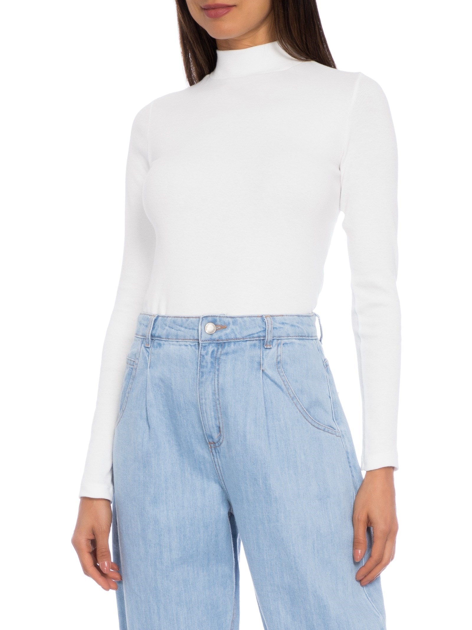 Blusa Feminina Manga Longa Off White  Hering