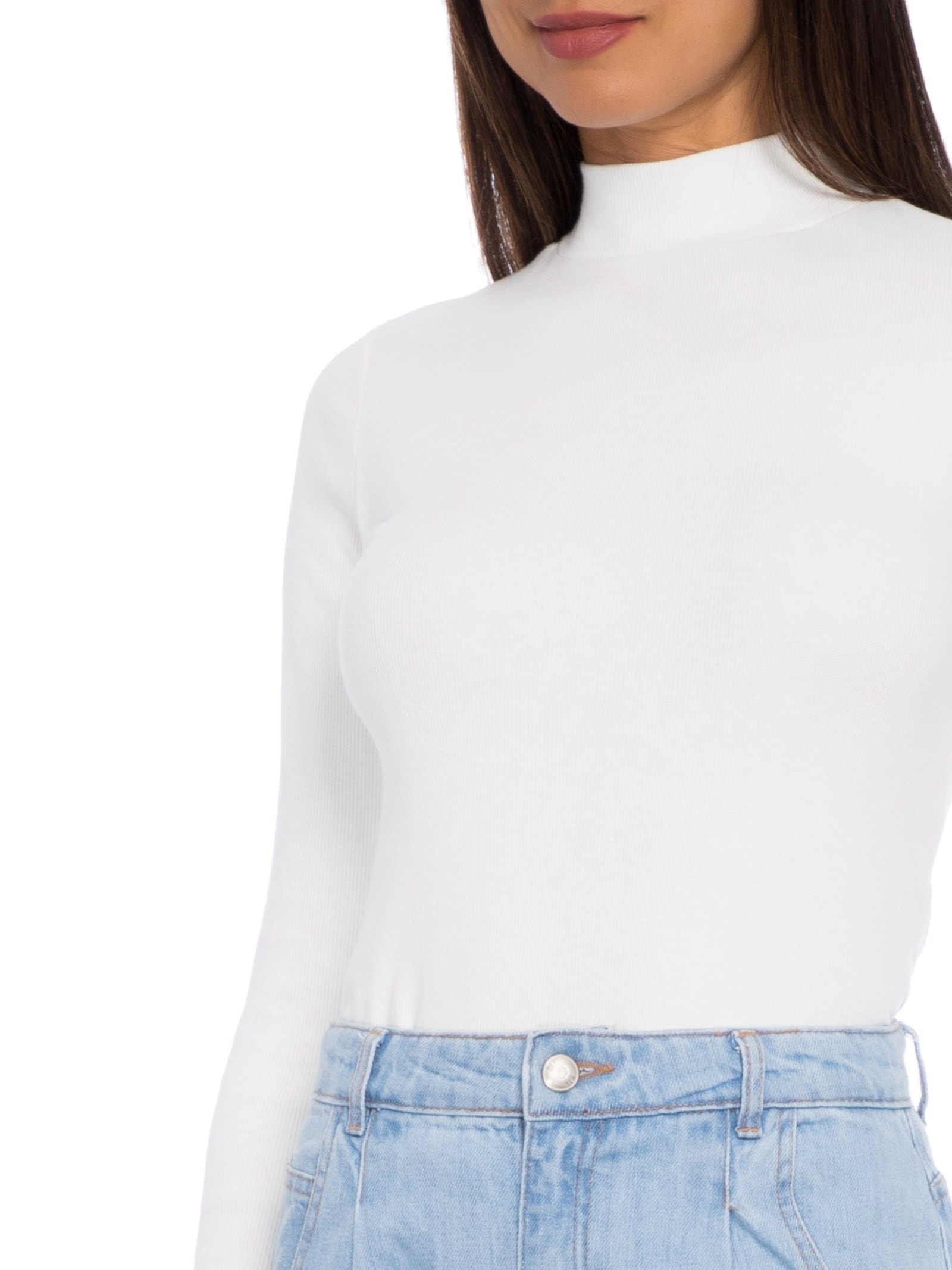 Blusa Feminina Manga Longa Off White  Hering