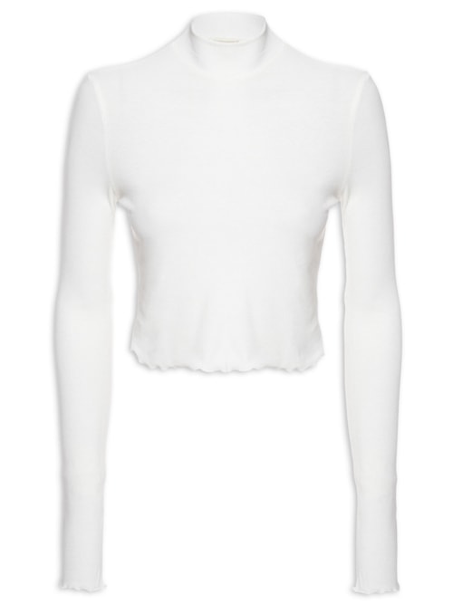 Blusa Feminina Manga Longa - Off White