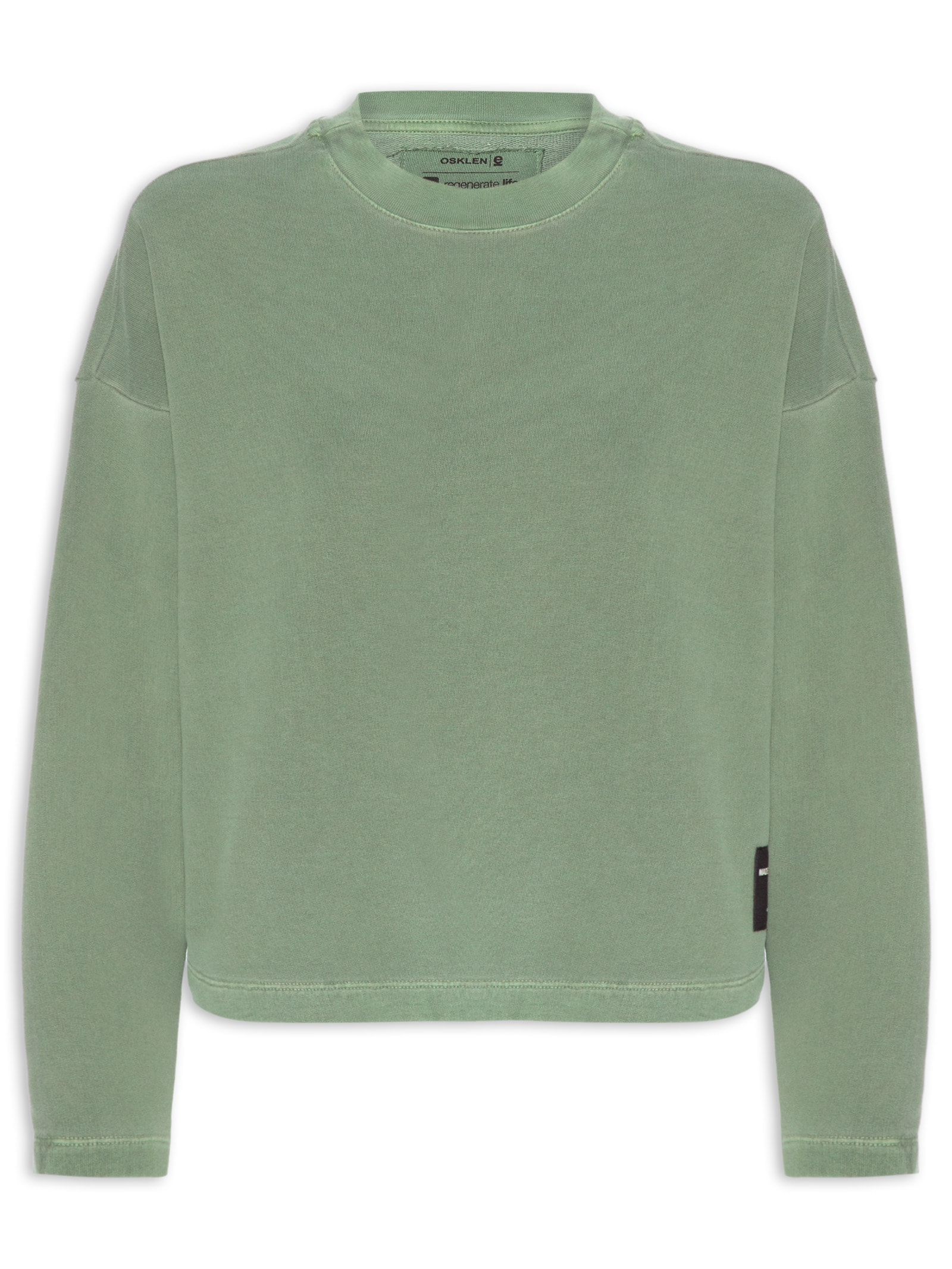 Blusa Feminina Manga Longa Over Color Verde Osklen