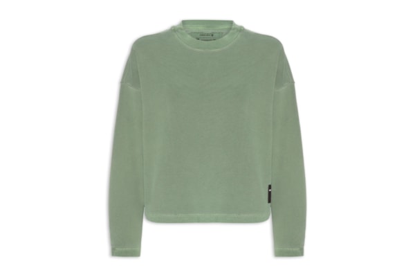 Blusa Feminina Manga Longa Over Color - Verde