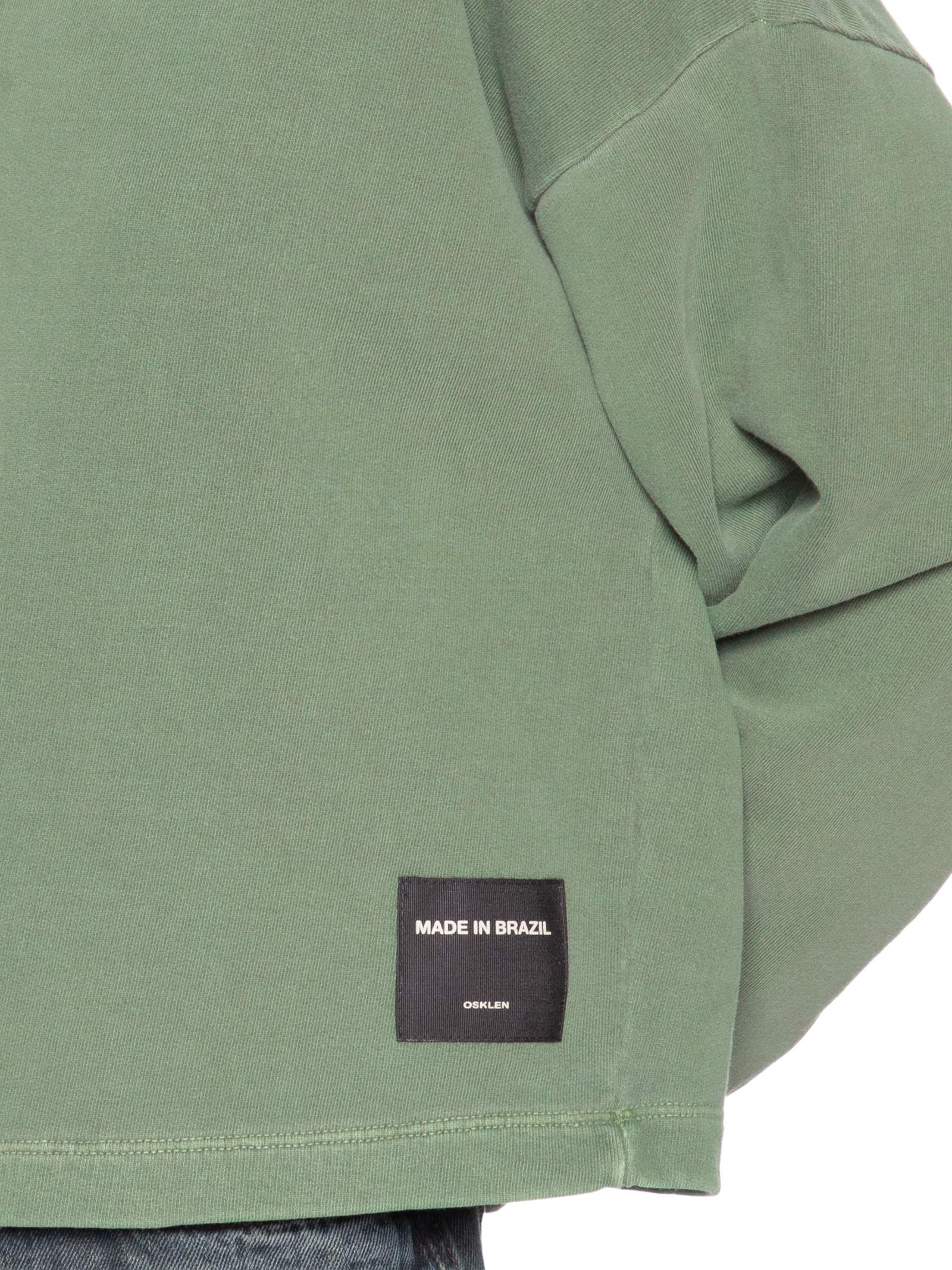Blusa Feminina Manga Longa Over Color Verde Osklen