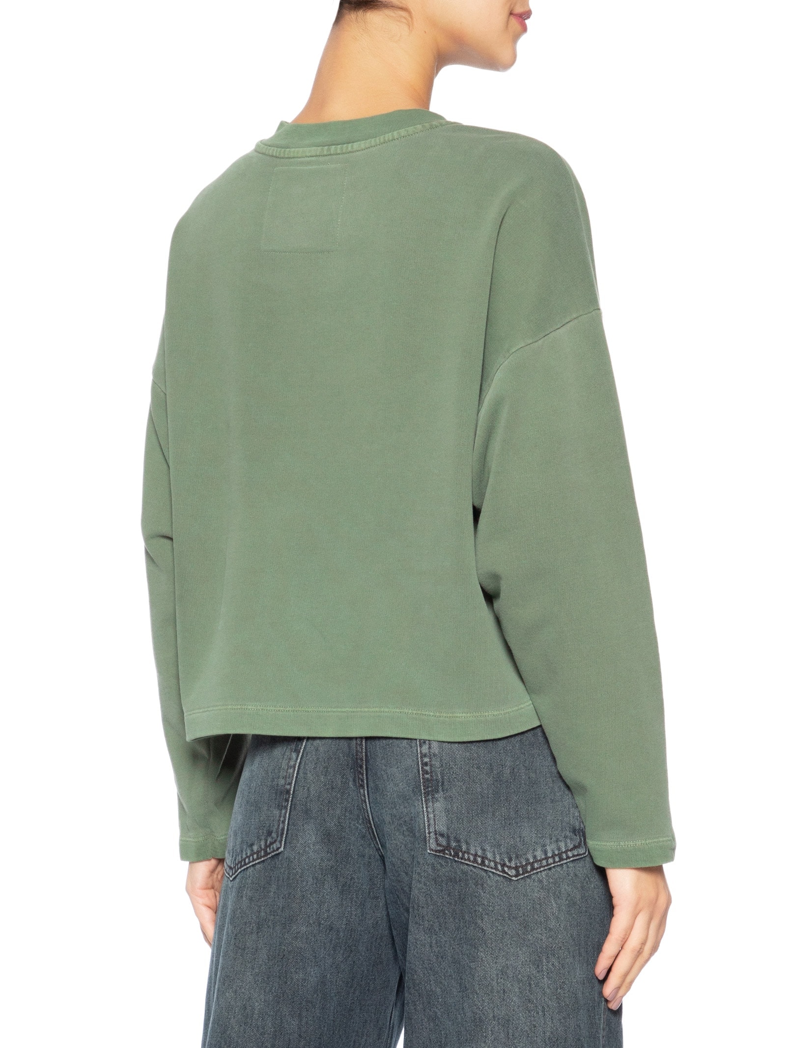 Blusa Feminina Manga Longa Over Color Verde Osklen