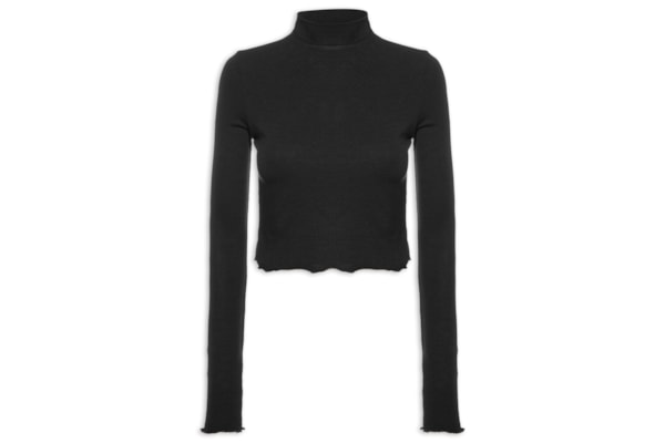 Blusa Feminina Manga Longa - Preto