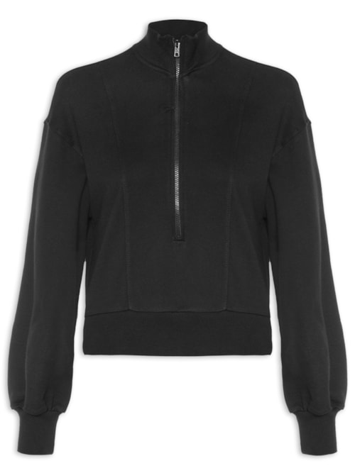 Blusa Feminina Manga Longa – Preto