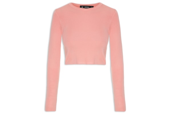 Blusa Feminina Manga Longa - Rosa