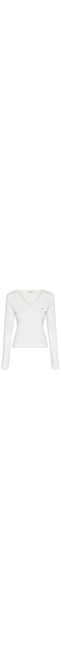 Blusa Feminina Manga Longa Slim Essential - Off White