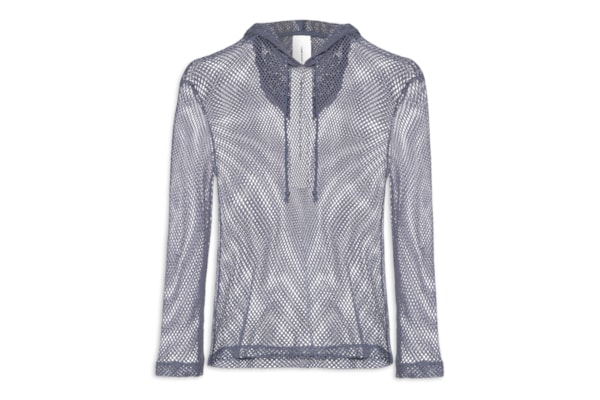 Blusa Feminina Manga Longa Tela Degradê - Azul