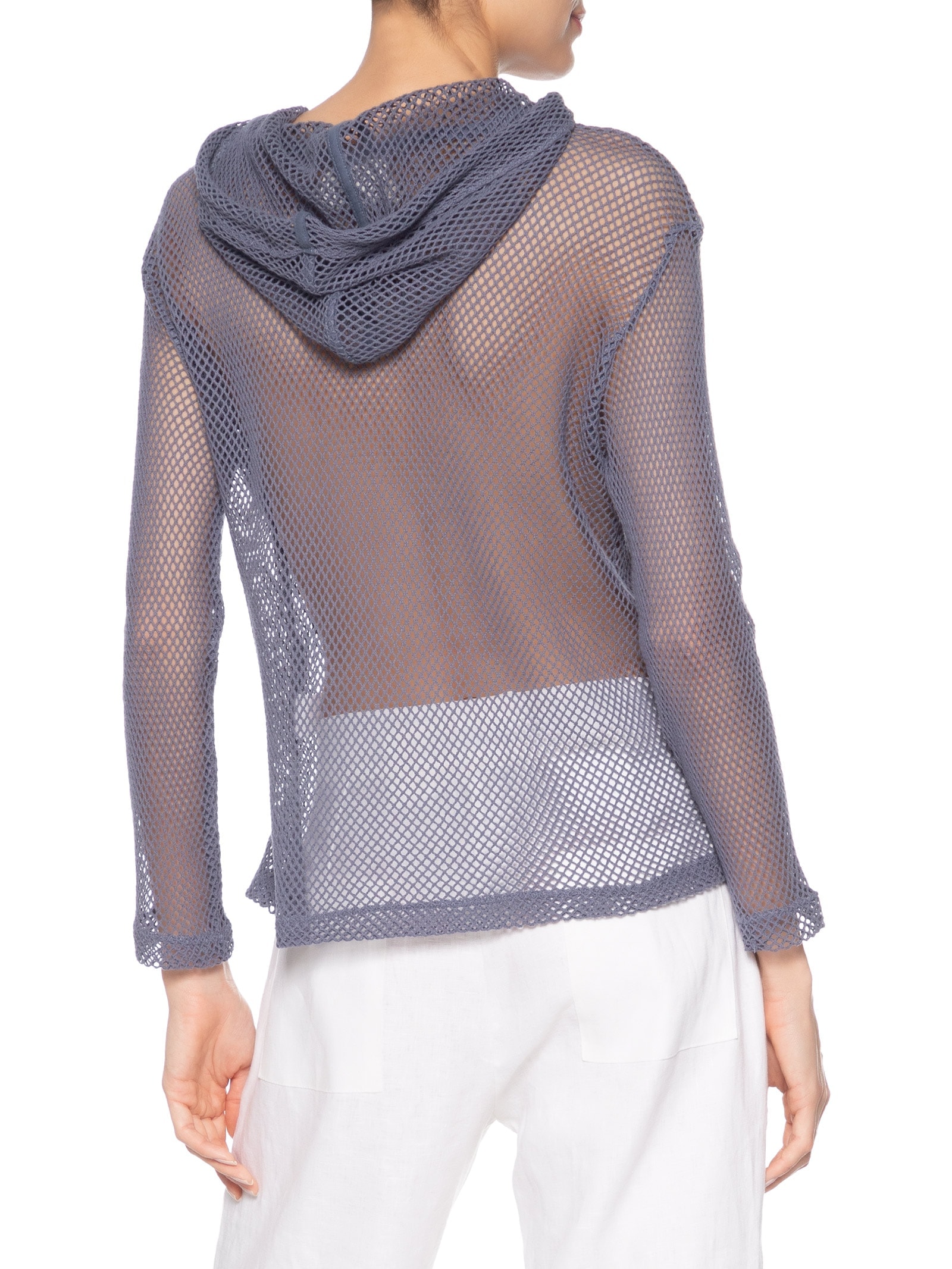 Blusa Feminina Manga Longa Tela Degradê Azul Osklen