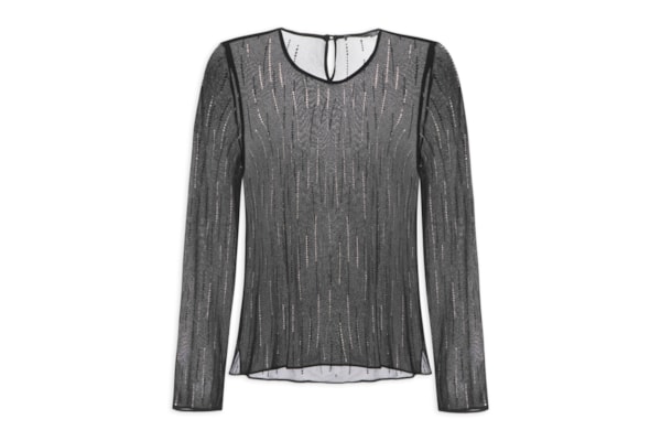 Blusa Feminina Manga Longa Termocolante - Preto 
