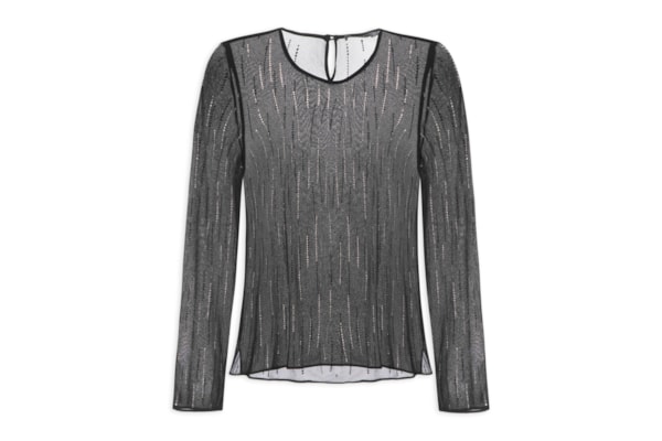 Blusa Feminina Manga Longa Termocolante - Preto 