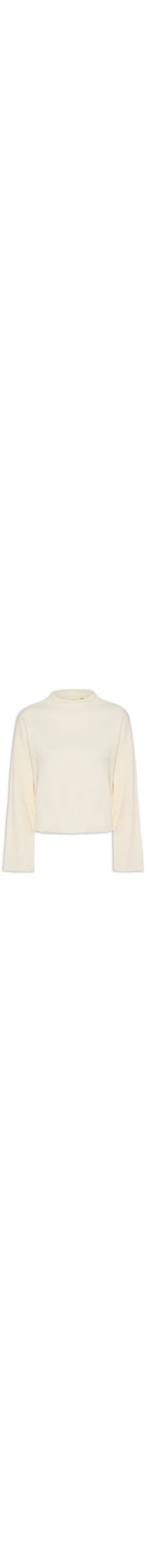 Blusa Feminina Manga Longa Textura - Off White