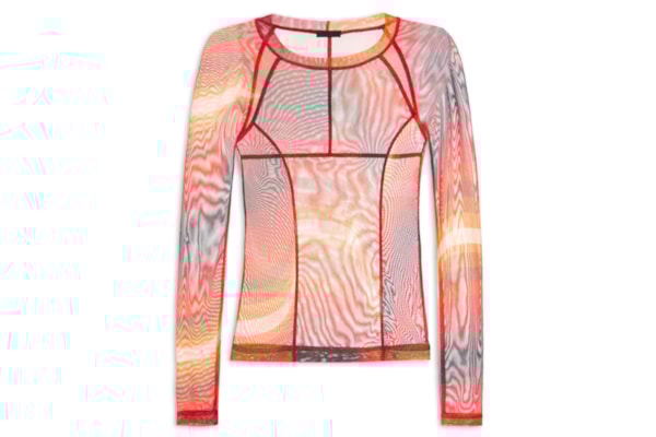 Blusa Feminina Manga Longa Tule Ipanema - Laranja