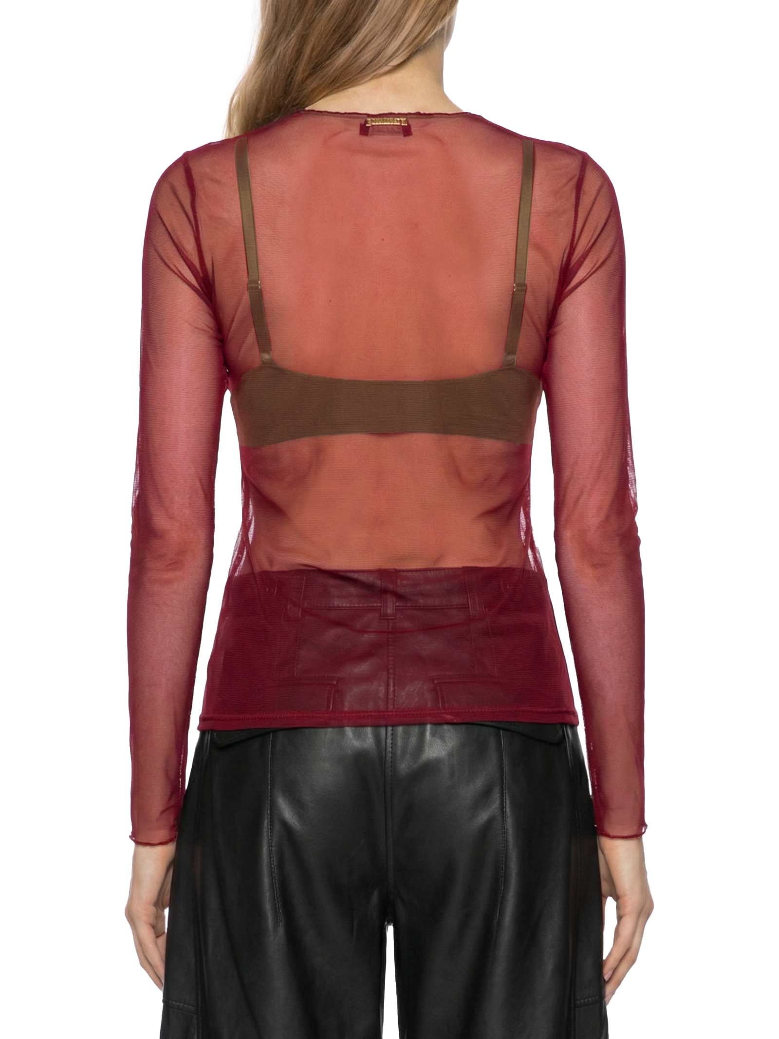 Blusa Feminina Manga Longa Vermelho Lança Perfume