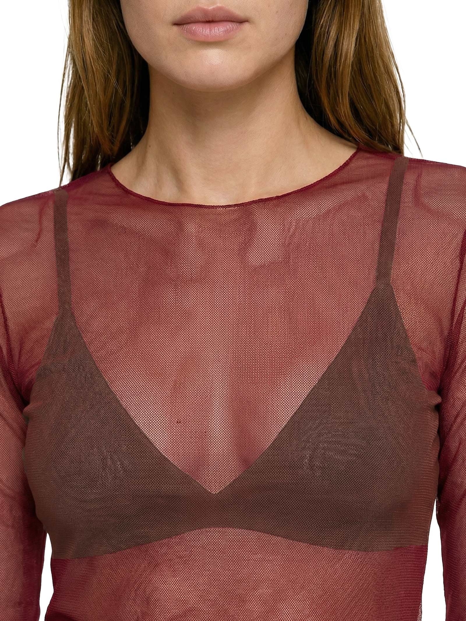 Blusa Feminina Manga Longa Vermelho Lança Perfume