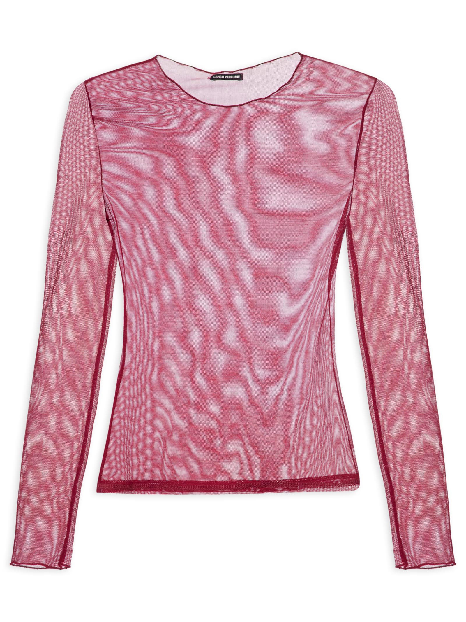 Blusa Feminina Manga Longa Vermelho Lança Perfume