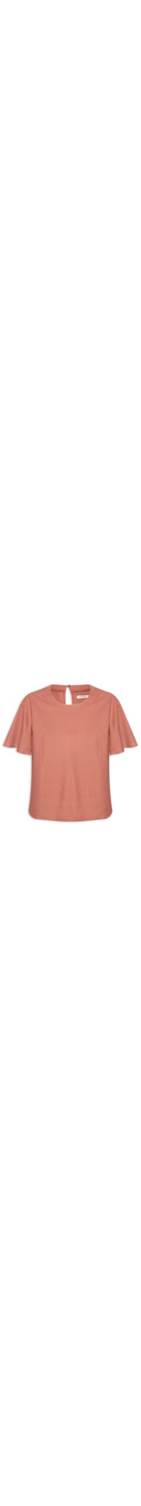 Blusa Feminina Manga - Marrom