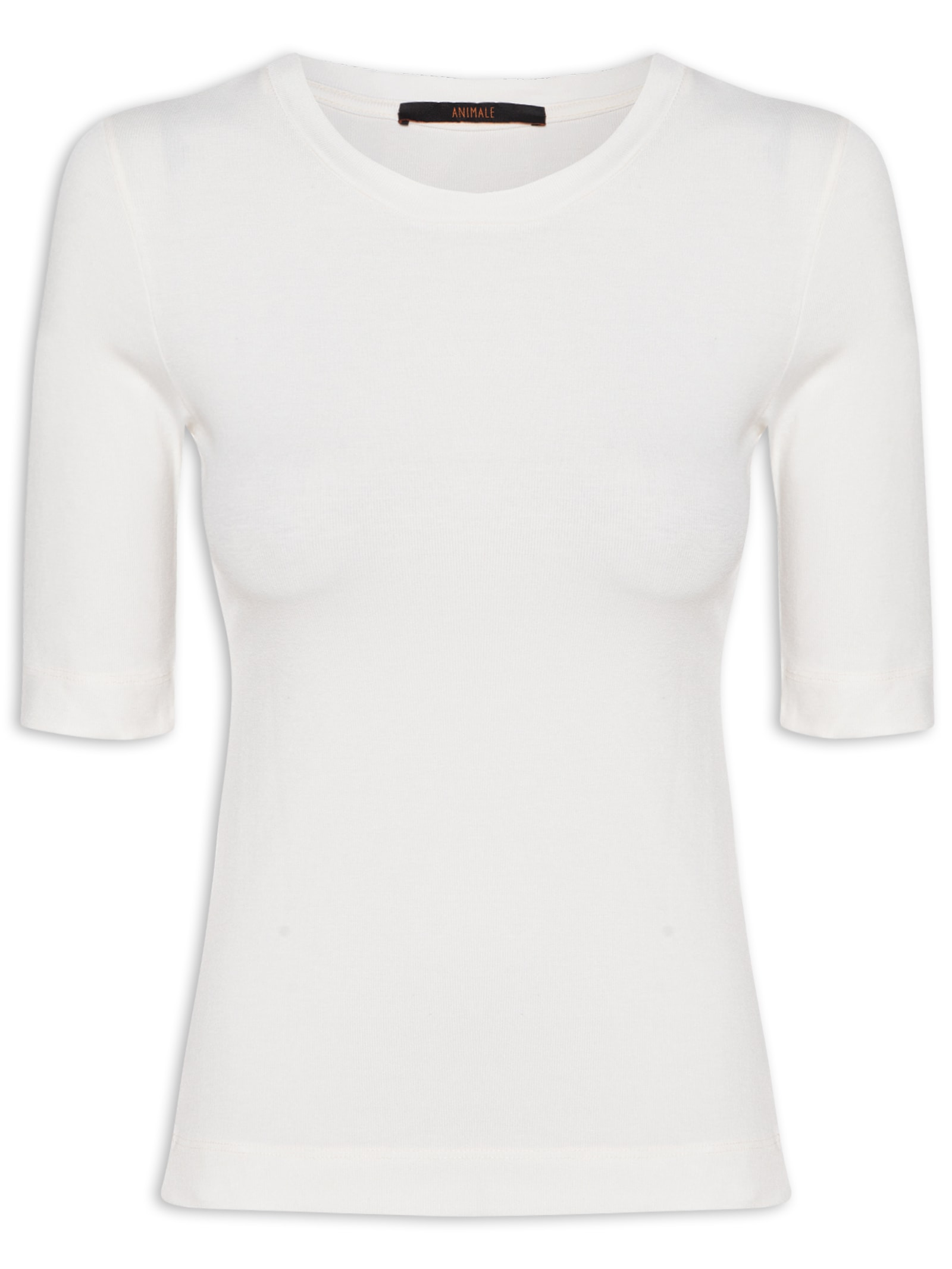 Blusa Feminina Manga Média Branco Animale