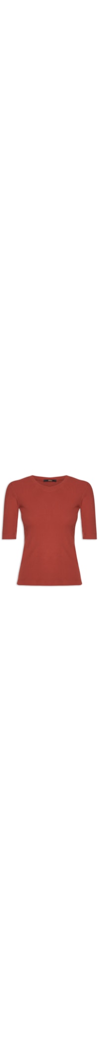 Blusa Feminina Manga Média Colors - Vermelho