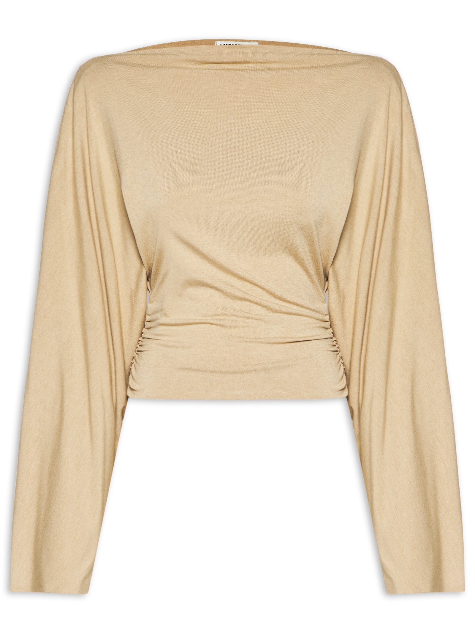 Blusa Feminina Manga Morcego Bege Lança Perfume