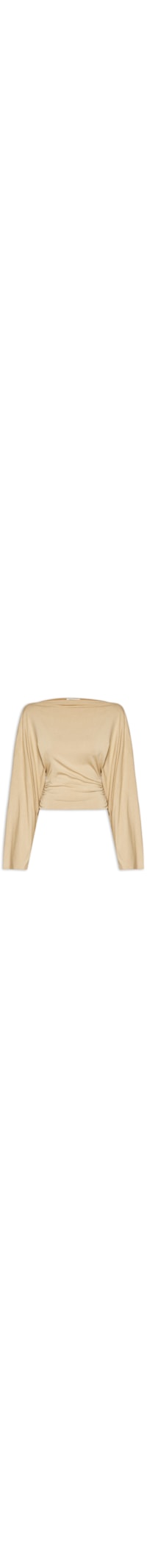 Blusa Feminina Manga Morcego - Bege