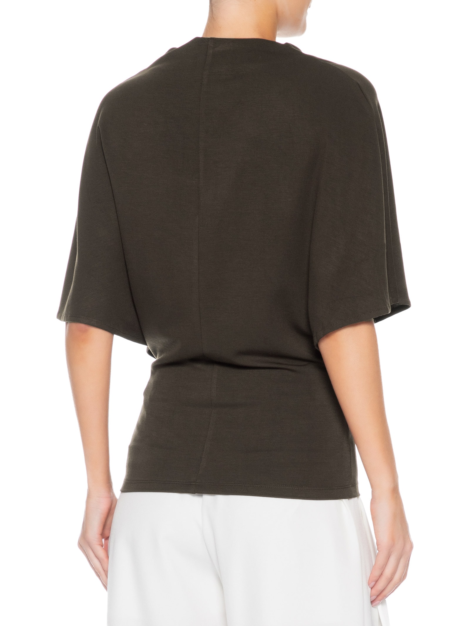 Blusa Feminina Manga Morcego Em Malha Marrom '2Essential