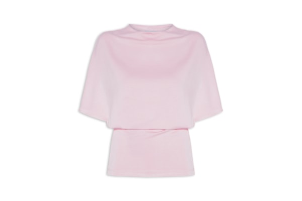 Blusa Feminina Manga Morcego Em Malha - Rosa